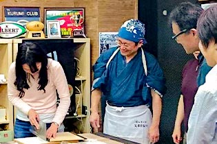 蕎麦打ち教室の風景2